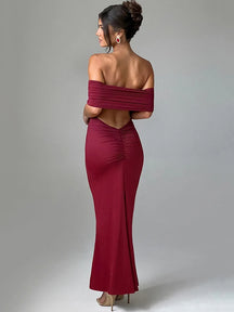 Vestido Longo Ombro a Ombro