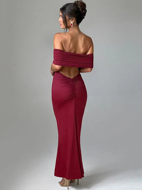 Vestido Longo Ombro a Ombro