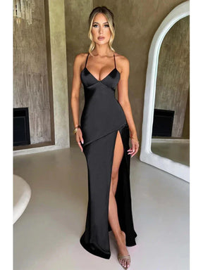Vestido Longo Satin Desire