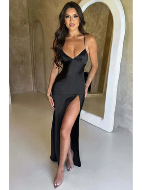 Vestido Longo Satin Desire
