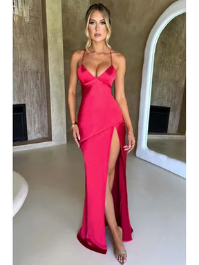 Vestido Longo Satin Desire