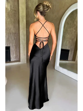 Vestido Longo Satin Desire