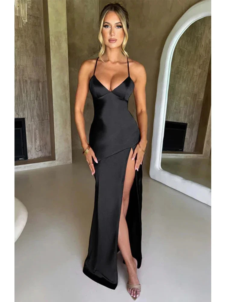 Vestido Longo Satin Desire