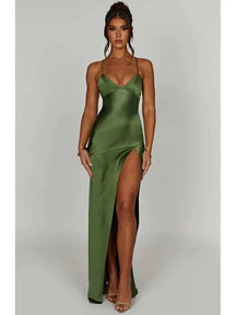 Vestido Longo Satin Desire