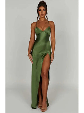 Vestido Longo Satin Desire
