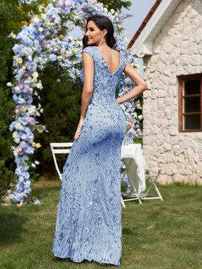 Vestido Longo Sereia de Lantejoulas Luxo