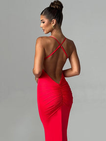 Vestido Longo Verão Spaghetti Chic