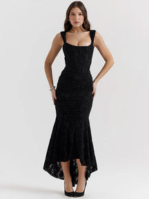 Vestido Midi Luar de Paetês