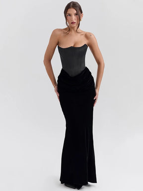Vestido Preto Longo Eclipse Sensual