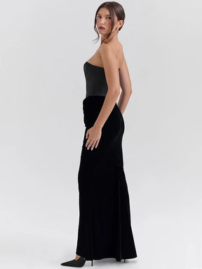 Vestido Preto Longo Eclipse Sensual