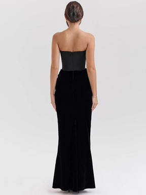 Vestido Preto Longo Eclipse Sensual