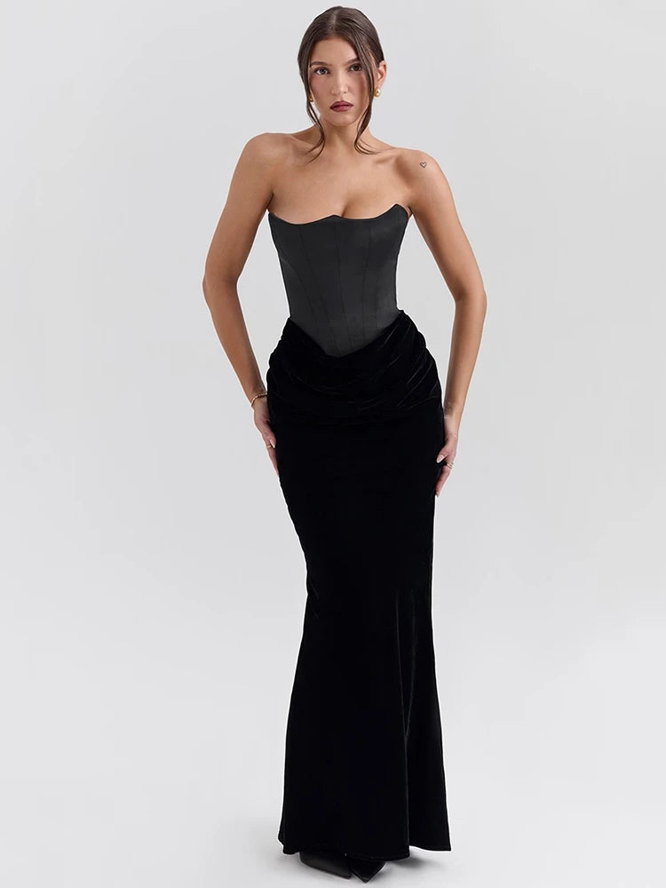 Vestido Preto Longo Eclipse Sensual