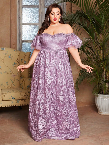 Vestido Roxo Longo Mabiele