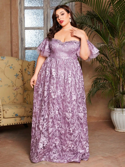 Vestido Roxo Longo Mabiele