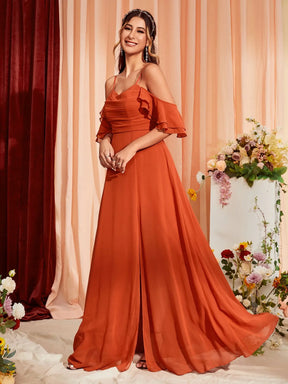 Vestido Terracota Longo Isabelle