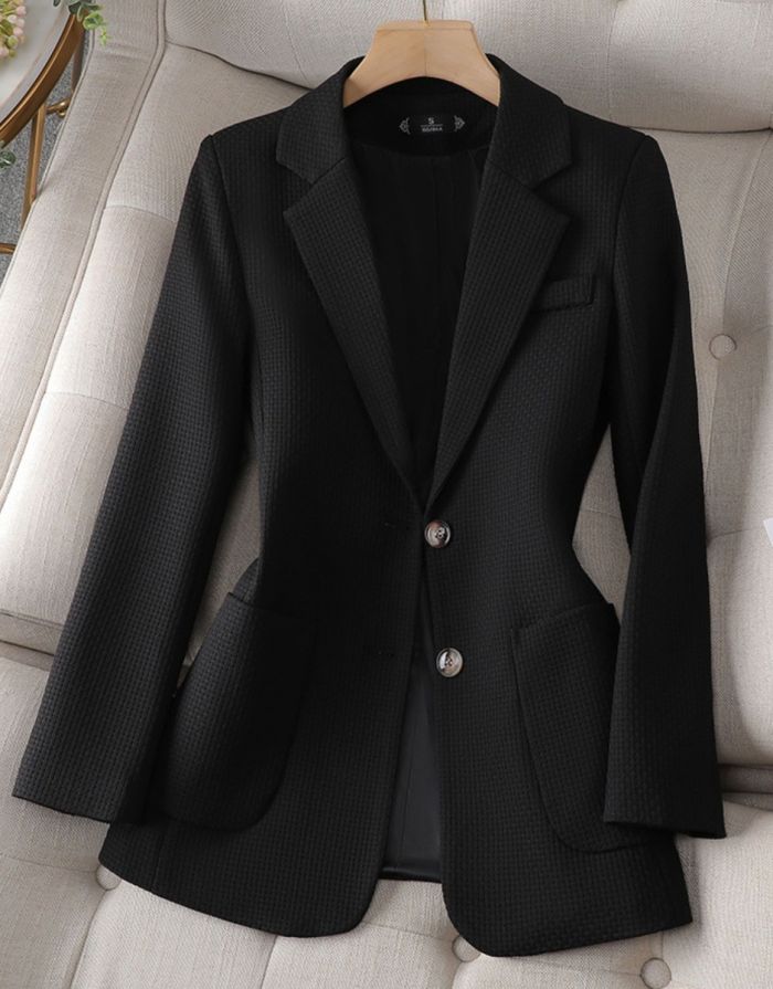 Blazer Preto Feminino Regular Standard