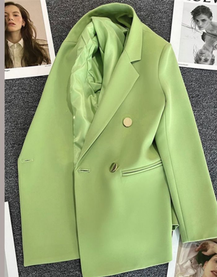 Blazer Verde Feminino Casual Gisa