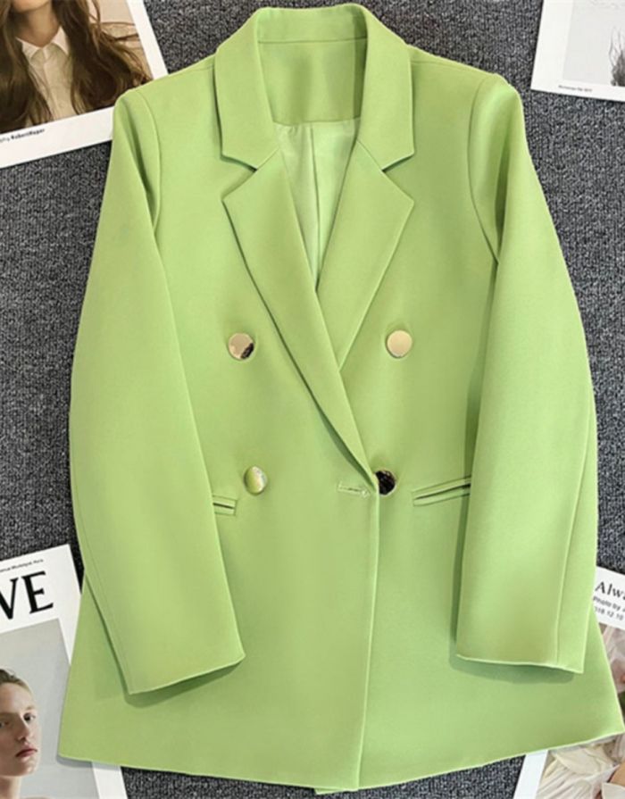 Blazer Verde Feminino Casual Gisa