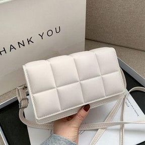 Bolsa Feminina Branca Tiracolo Pequena Barbara Couro