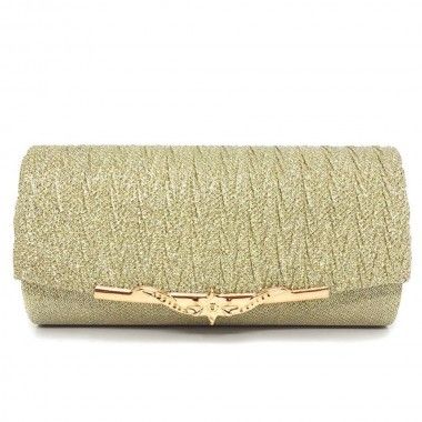 Bolsa Feminina Clutch Dourado Versatile