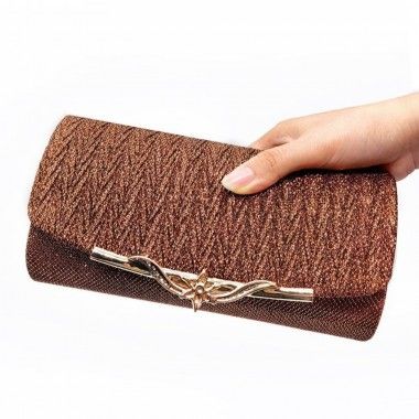 Bolsa Feminina Clutch Marrom Versatile