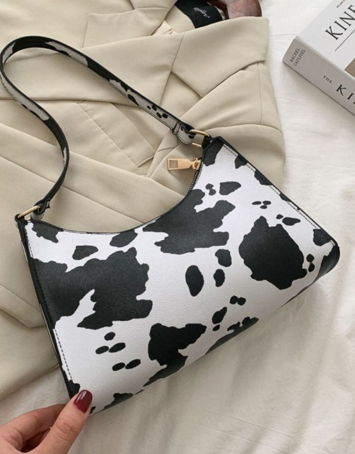 Bolsa Feminina Cow Croco Retro