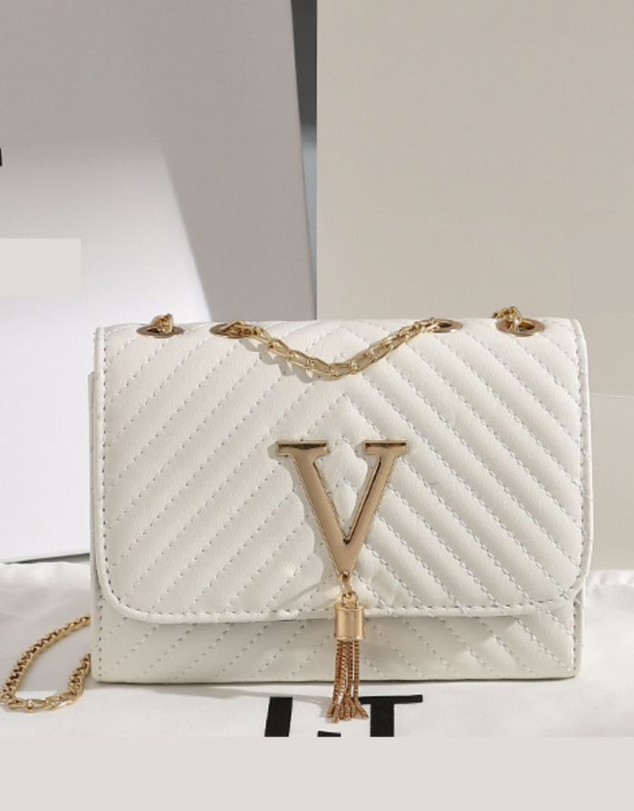 Bolsa Off White Feminina Pequena Tiracolo Matelassê