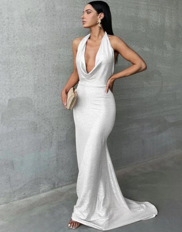 Vestido Maxi Deep V