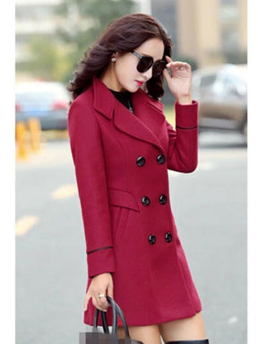 Trench Coat Feminino Vinho Marjorie