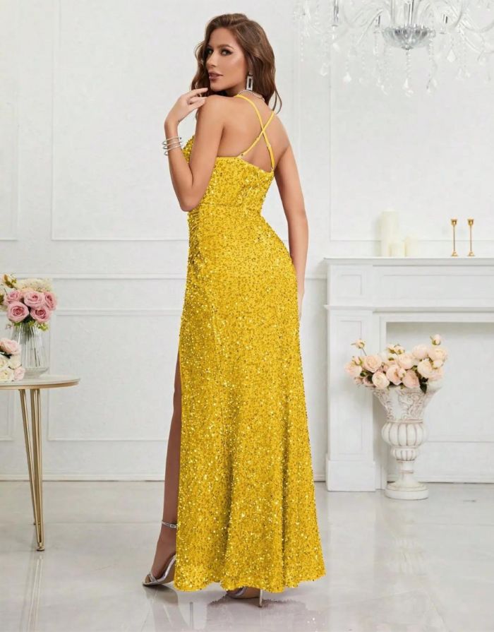 Vestido Amarelo Longo Louise