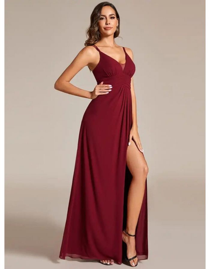 Vestido Vinho Longo Bruna