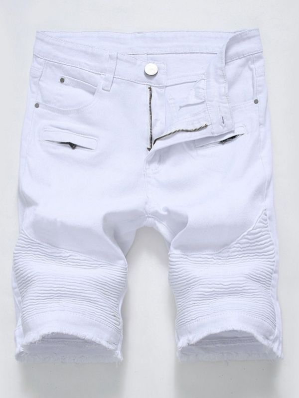 Bermuda Masculina Jeans Branca Personalitte - Compre Online Agora